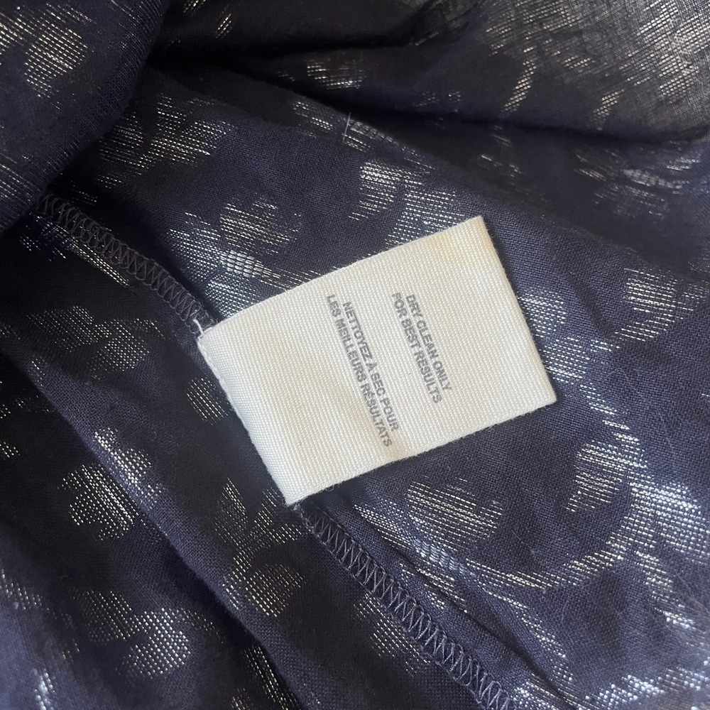 NWT Free People New Romantics Night Comb Metallic Navy Silver Mini Dress Size XS - Picture 9 of 10